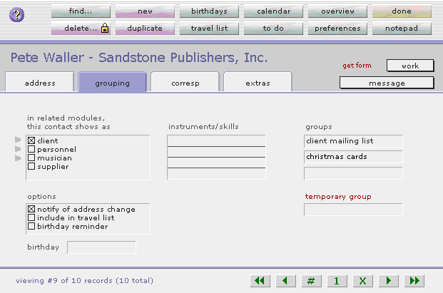 StudioEase contacts module